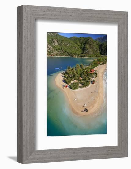 Oludeniz, Aerial, Fethiye, Turkey-Ali Kabas-Framed Photographic Print