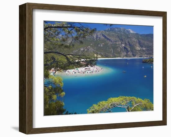 Oludeniz Beach, Fethiye, Anatolia, Turkey, Asia Minor, Eurasia-Sakis Papadopoulos-Framed Photographic Print