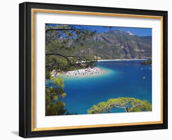 Oludeniz Beach, Fethiye, Anatolia, Turkey, Asia Minor, Eurasia-Sakis Papadopoulos-Framed Photographic Print