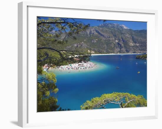 Oludeniz Beach, Fethiye, Anatolia, Turkey, Asia Minor, Eurasia-Sakis Papadopoulos-Framed Photographic Print