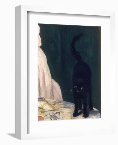 Olympia, 1863-Edouard Manet-Framed Giclee Print