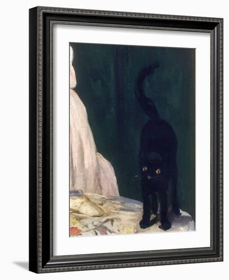 Olympia, 1863-Edouard Manet-Framed Giclee Print