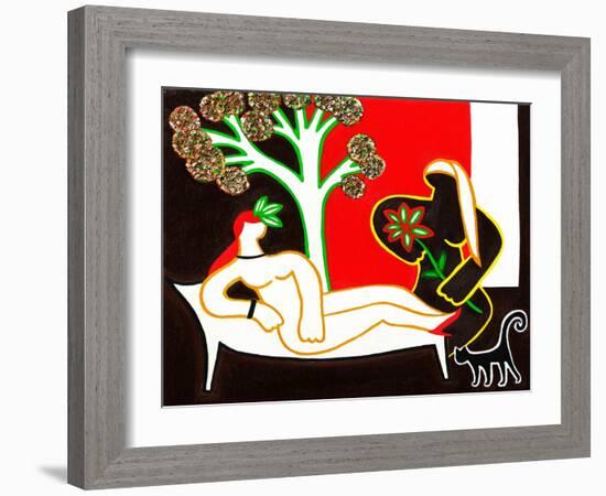 Olympia (After Manet), 2012-Cristina Rodriguez-Framed Giclee Print