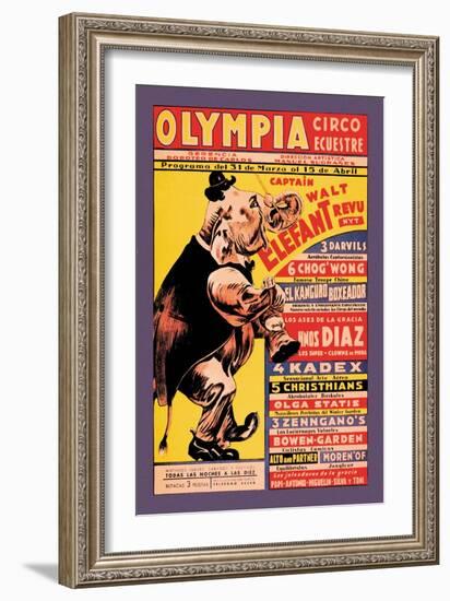 Olympia Circo Ecuestre-null-Framed Art Print