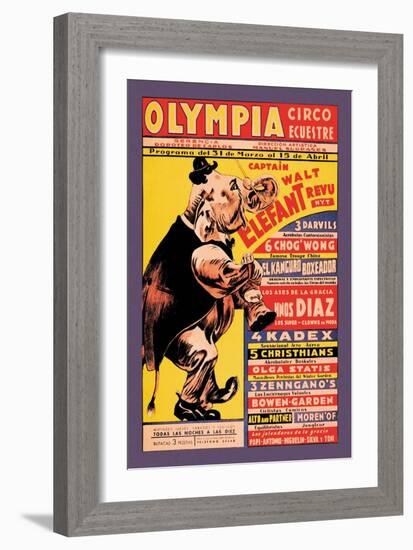 Olympia Circo Ecuestre-null-Framed Art Print