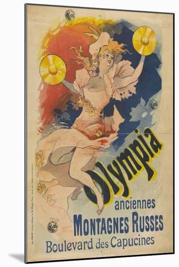 Olympia, Former Roller Coaster. Boulevard Des Capucine-Jules Chéret-Mounted Giclee Print