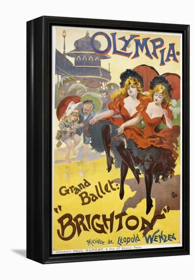 Olympia - Grand Ballet: "Brighton" Poster Advertisement-null-Framed Premier Image Canvas