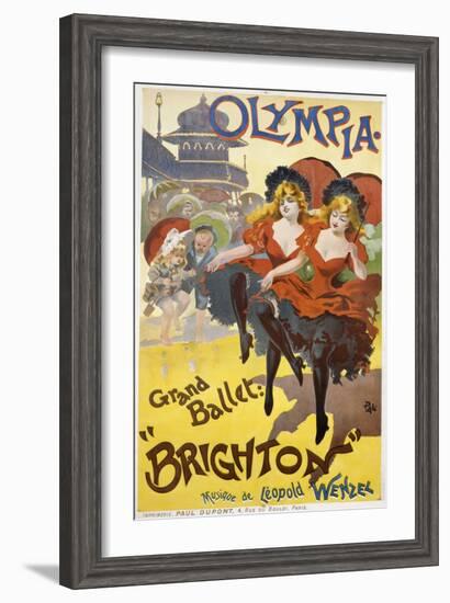 Olympia - Grand Ballet: "Brighton" Poster Advertisement-null-Framed Giclee Print