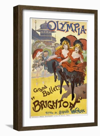 Olympia - Grand Ballet: "Brighton" Poster Advertisement--Framed Giclee Print