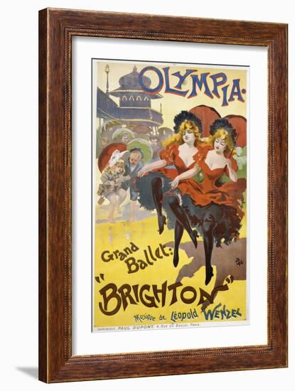 Olympia - Grand Ballet: "Brighton" Poster Advertisement-null-Framed Giclee Print