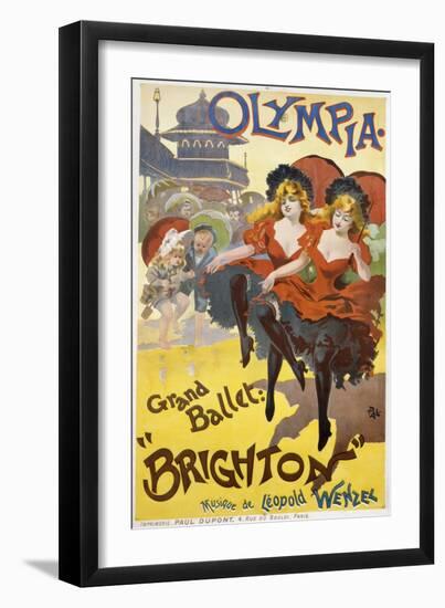 Olympia - Grand Ballet: "Brighton" Poster Advertisement-null-Framed Giclee Print