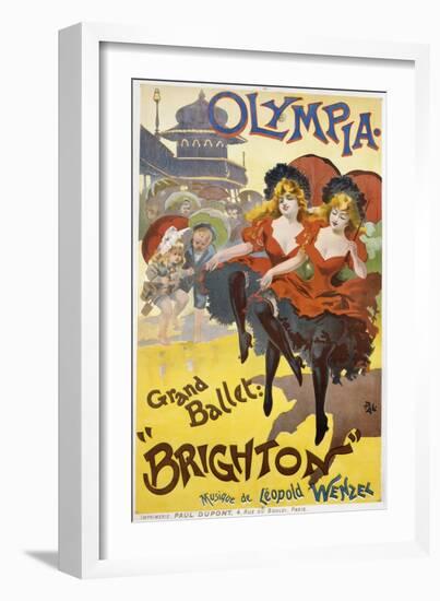 Olympia - Grand Ballet: "Brighton" Poster Advertisement-null-Framed Giclee Print