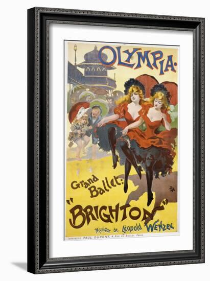 Olympia - Grand Ballet: "Brighton" Poster Advertisement-null-Framed Giclee Print