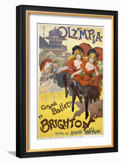 Olympia - Grand Ballet: "Brighton" Poster Advertisement-null-Framed Giclee Print