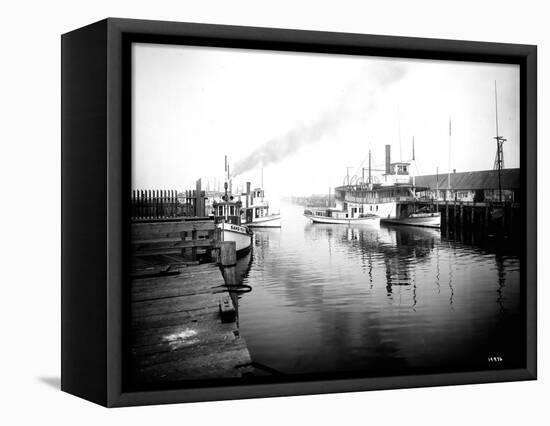 Olympia Harbor, Circa 1910-Asahel Curtis-Framed Premier Image Canvas