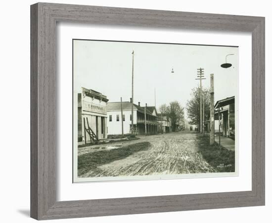 Olympia, Lower Main Street, 1902-Asahel Curtis-Framed Giclee Print