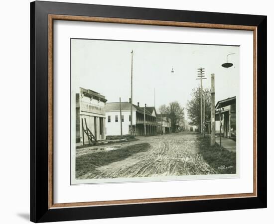 Olympia, Lower Main Street, 1902-Asahel Curtis-Framed Giclee Print