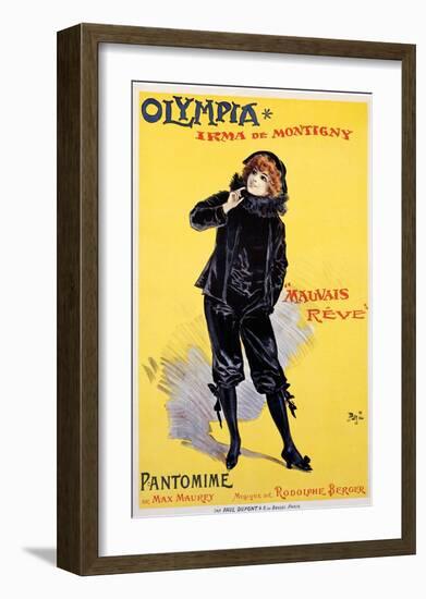 Olympia, Mauvais Reve-PAL (Jean de Paleologue)-Framed Art Print