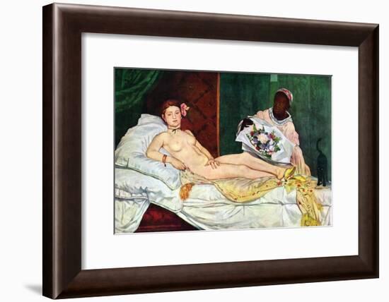 Olympia No.1-Edouard Manet-Framed Art Print