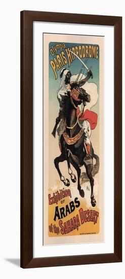 Olympia Paris Hippodrome: Exhibition of Arabs-Theophile Alexandre Steinlen-Framed Art Print