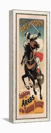 Olympia Paris Hippodrome: Exhibition of Arabs-Theophile Alexandre Steinlen-Framed Stretched Canvas