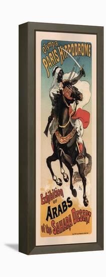 Olympia Paris Hippodrome: Exhibition of Arabs-Theophile Alexandre Steinlen-Framed Stretched Canvas