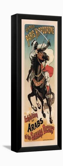 Olympia Paris Hippodrome: Exhibition of Arabs-Theophile Alexandre Steinlen-Framed Stretched Canvas