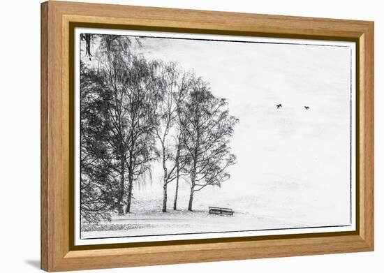 Olympia park in winter, Munich, Bavaria, Germany-Panoramic Images-Framed Premier Image Canvas