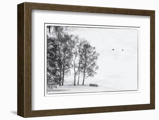 Olympia park in winter, Munich, Bavaria, Germany-Panoramic Images-Framed Photographic Print