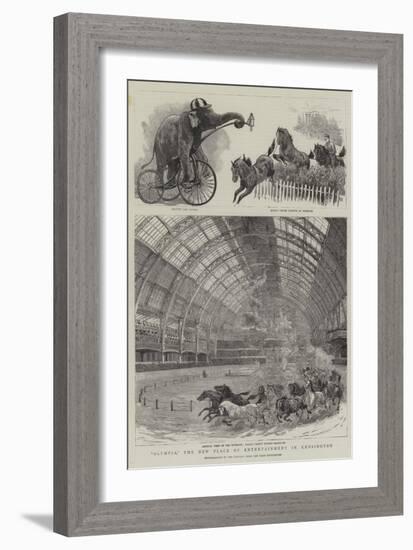 Olympia, the New Place of Entertainment in Kensington-null-Framed Giclee Print