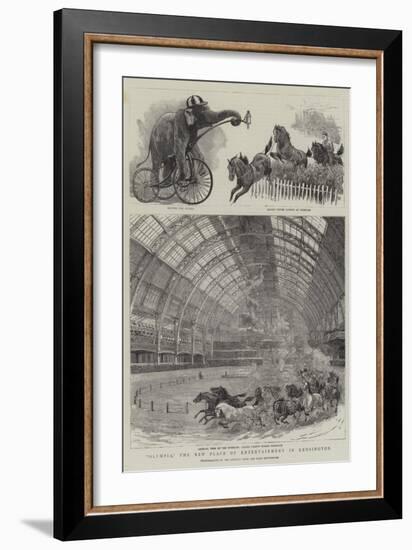 Olympia, the New Place of Entertainment in Kensington-null-Framed Giclee Print