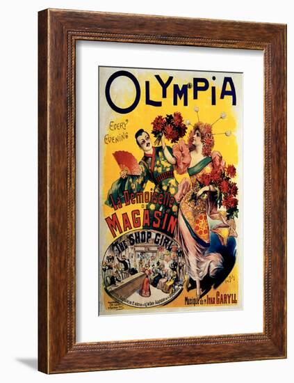 Olympia, The Shop Girl Operette-Louis Galice-Framed Art Print