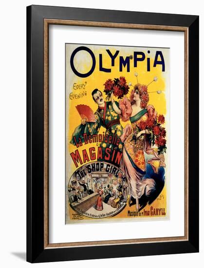 Olympia, The Shop Girl Operette-Louis Galice-Framed Art Print