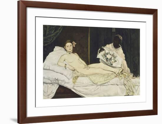 Olympia-Edouard Manet-Framed Premium Giclee Print