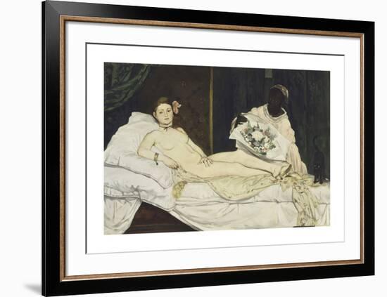 Olympia-Edouard Manet-Framed Premium Giclee Print