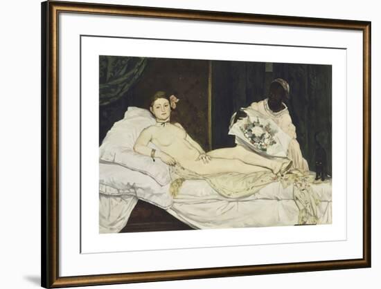 Olympia-Edouard Manet-Framed Premium Giclee Print