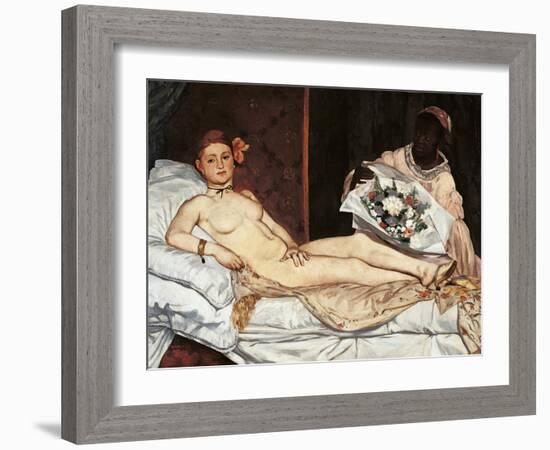 Olympia-Edouard Manet-Framed Giclee Print