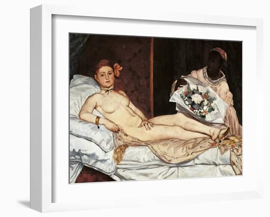 Olympia-Edouard Manet-Framed Giclee Print