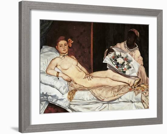 Olympia-Edouard Manet-Framed Giclee Print