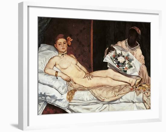 Olympia-Edouard Manet-Framed Giclee Print