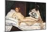Olympia-Edouard Manet-Mounted Art Print