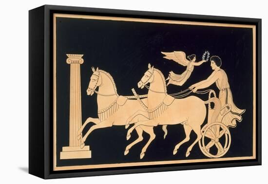 Olympian Charioteer Crowned with a Laurel Wreath, Published 1808-10 (Colour Litho)-French-Framed Premier Image Canvas
