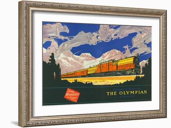 Olympians of the Past and the Olympian of the Present-null-Framed Giclee Print