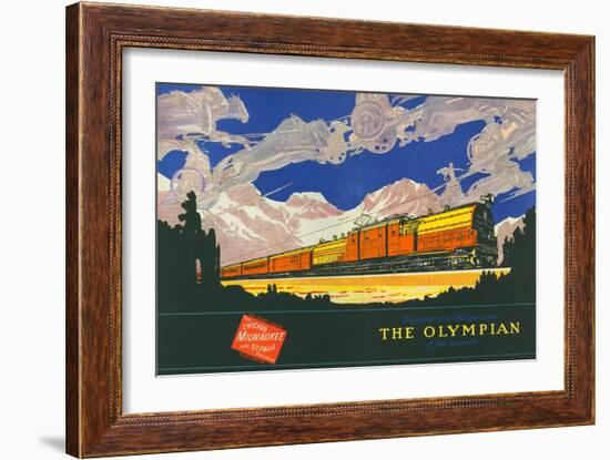 Olympians of the Past and the Olympian of the Present-null-Framed Giclee Print