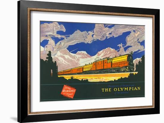 Olympians of the Past and the Olympian of the Present-null-Framed Giclee Print