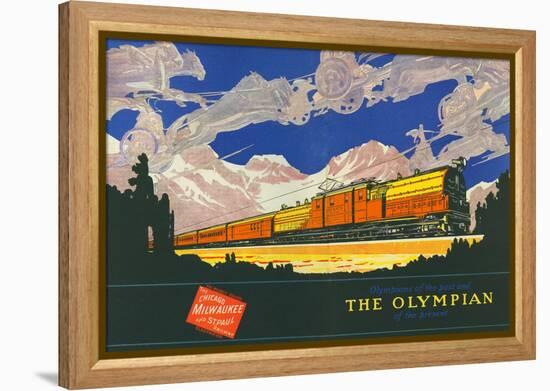 Olympians of the Past and the Olympian of the Present-null-Framed Premier Image Canvas