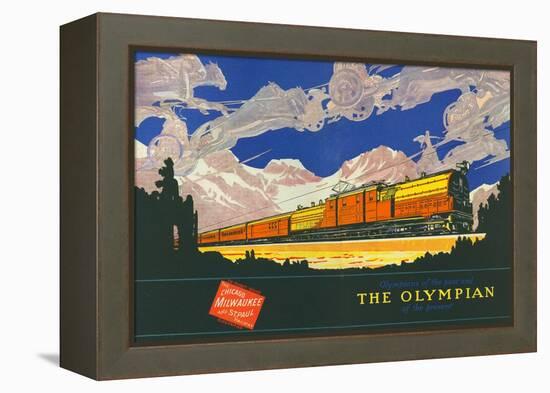 Olympians of the Past and the Olympian of the Present-null-Framed Premier Image Canvas