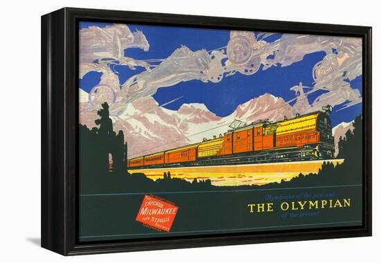 Olympians of the Past and the Olympian of the Present-null-Framed Premier Image Canvas