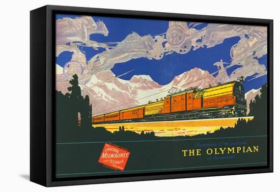 Olympians of the Past and the Olympian of the Present-null-Framed Premier Image Canvas