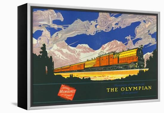 Olympians of the Past and the Olympian of the Present-null-Framed Premier Image Canvas